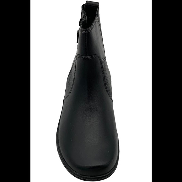 Clarks Collection Leather Ankle Boots Cora Grace Black - Medium - Picture 2 of 3